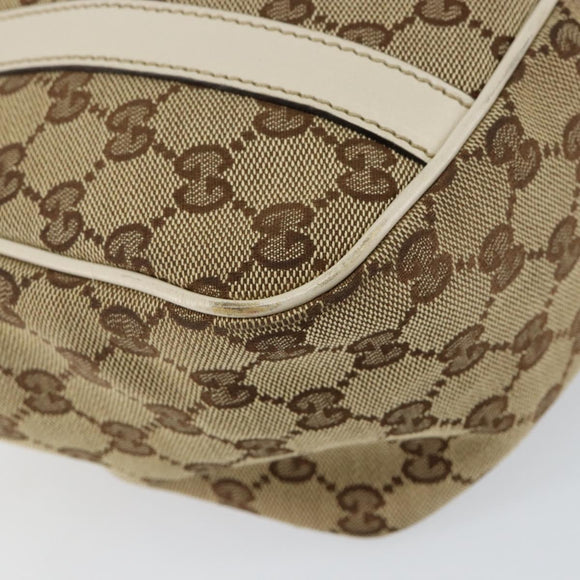GUCCI GG Canvas GG Twins Tote Bag Beige Gold 232963 Auth yk19838