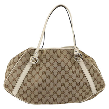 GUCCI GG Canvas GG Twins Tote Bag Beige Gold 232963 Auth yk19838 - 0