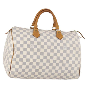 LOUIS VUITTON Damier Azur Speedy 35 Hand Bag N41535 LV Auth yk19840