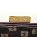 SAINT LAURENT Shoulder Bag Leather Beige Gold Auth yk19842-11