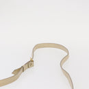 SAINT LAURENT Shoulder Bag Leather Beige Gold Auth yk19842-8