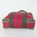 FENDI Hand Bag Coated Canvas Pink Gold Auth yk19843-5