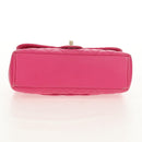 CHANEL Matelasse Chain Shoulder Bag Lamb Skin Pink Gold CC Auth yk19844A-10