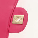 CHANEL Matelasse Chain Shoulder Bag Lamb Skin Pink Gold CC Auth yk19844A-18