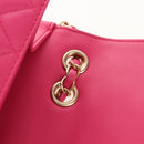 CHANEL Matelasse Chain Shoulder Bag Lamb Skin Pink Gold CC Auth yk19844A-19