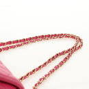 CHANEL Matelasse Chain Shoulder Bag Lamb Skin Pink Gold CC Auth yk19844A-9