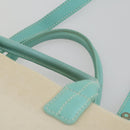 TIFFANY&Co. Hand Bag Canvas 2way White Silver Auth yk19846-9