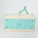 TIFFANY&Co. Hand Bag Canvas 2way White Silver Auth yk19846-5