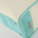 TIFFANY&Co. Hand Bag Canvas 2way White Silver Auth yk19846-16