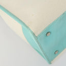 TIFFANY&Co. Hand Bag Canvas 2way White Silver Auth yk19846-17
