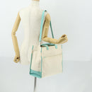 TIFFANY&Co. Hand Bag Canvas 2way White Silver Auth yk19846-23