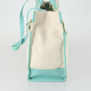 TIFFANY&Co. Hand Bag Canvas 2way White Silver Auth yk19846-4