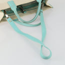 TIFFANY&Co. Hand Bag Canvas 2way White Silver Auth yk19846-7