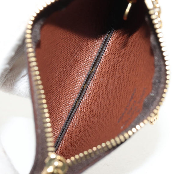 LOUIS VUITTON Monogram Pochette Cles Coin Purse M60033 LV Auth yk19849V