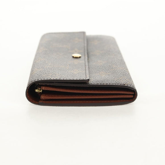 LOUIS VUITTON Pochette Porte Monnaie Credit Long Wallet M61726 LV Auth yk19850V