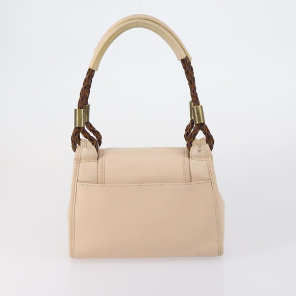 CELINE Salvatore Ferragamo Chloe Bag Leather 3 Set Beige Brown Auth yk19853