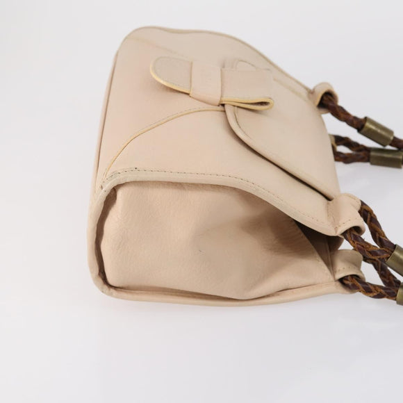 CELINE Salvatore Ferragamo Chloe Bag Leather 3 Set Beige Brown Auth yk19853