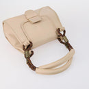 CELINE Salvatore Ferragamo Chloe Bag Leather 3 Set Beige Brown Auth yk19853-5