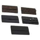 LOUIS VUITTON Monogram Epi Vernis Wallet 5 Set Black Amarante LV Auth yk19854-1