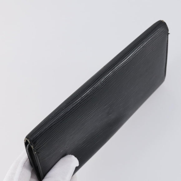 LOUIS VUITTON Monogram Epi Vernis Wallet 5 Set Black Amarante LV Auth yk19854