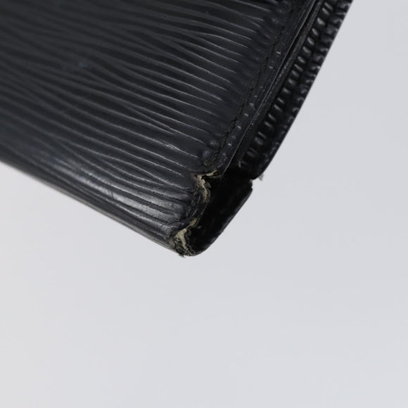 LOUIS VUITTON Monogram Epi Vernis Wallet 5 Set Black Amarante LV Auth yk19854