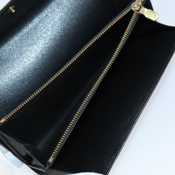 LOUIS VUITTON Monogram Epi Vernis Wallet 5 Set Black Amarante LV Auth yk19854