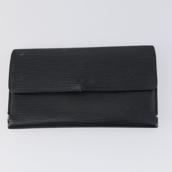 LOUIS VUITTON Monogram Epi Vernis Wallet 5 Set Black Amarante LV Auth yk19854