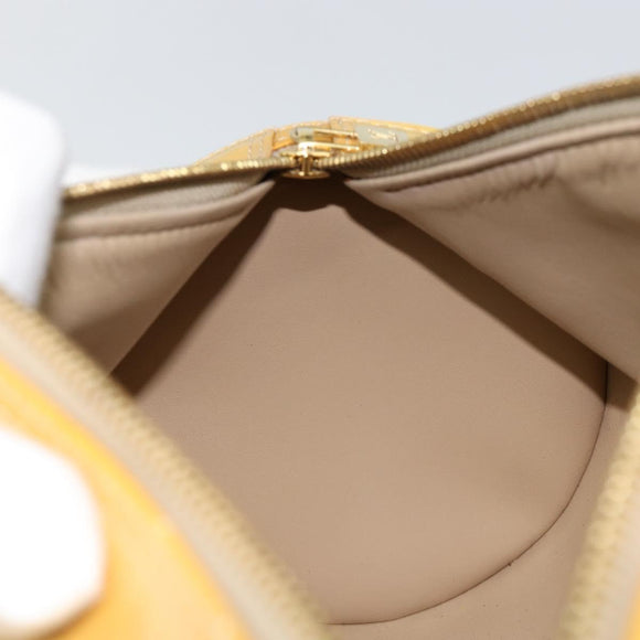 LOUIS VUITTON Monogram Vernis Bedford Hand Bag Beige M91006 LV Auth yk19856