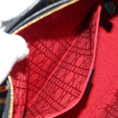 Christian Dior Canage Lady Dior Hand Bag Lamb Skin Black Gold Auth yk19860V-22