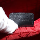 Christian Dior Canage Lady Dior Hand Bag Lamb Skin Black Gold Auth yk19860V-23