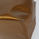 LOUIS VUITTON Monogram Vernis Reade PM Hand Bag Bronze M91146 LV Auth yk19861-15