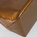 LOUIS VUITTON Monogram Vernis Reade PM Hand Bag Bronze M91146 LV Auth yk19861-16