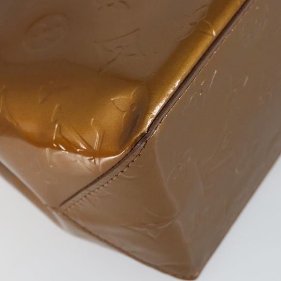 LOUIS VUITTON Monogram Vernis Reade PM Hand Bag Bronze M91146 LV Auth yk19861