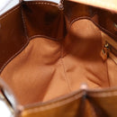 LOUIS VUITTON Monogram Vernis Reade PM Hand Bag Bronze M91146 LV Auth yk19861-19