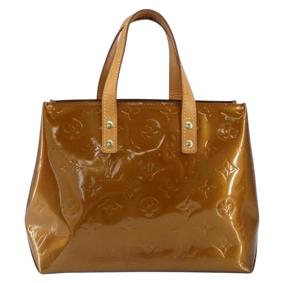 LOUIS VUITTON Monogram Vernis Reade PM Hand Bag Bronze M91146 LV Auth yk19861