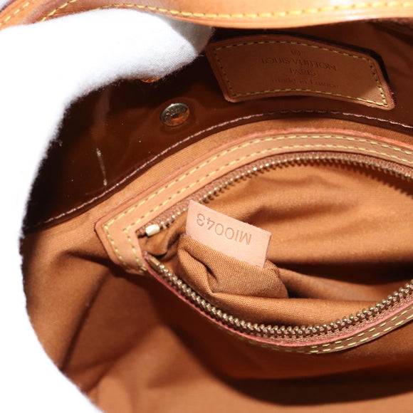 LOUIS VUITTON Monogram Vernis Reade PM Hand Bag Bronze M91146 LV Auth yk19861