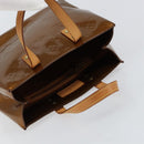 LOUIS VUITTON Monogram Vernis Reade PM Hand Bag Bronze M91146 LV Auth yk19861-6