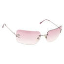 CHANEL Sunglasses metal Pink CC Auth yk19862-1