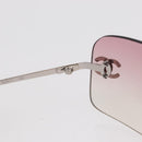 CHANEL Sunglasses metal Pink CC Auth yk19862-11