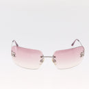 CHANEL Sunglasses metal Pink CC Auth yk19862-2