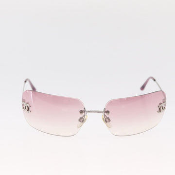 CHANEL Sunglasses metal Pink CC Auth yk19862 - 0