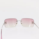CHANEL Sunglasses metal Pink CC Auth yk19862-3