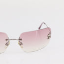 CHANEL Sunglasses metal Pink CC Auth yk19862-5
