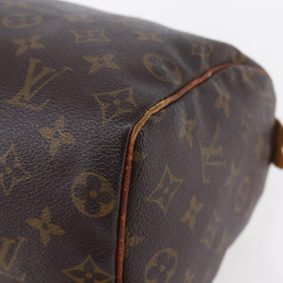 LOUIS VUITTON Monogram Speedy 25 Hand Bag M41528 LV Auth yk19867