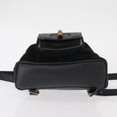 GUCCI Bamboo Backpack Suede Black Gold 003 1705 0030 Auth yk19868-5