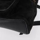 GUCCI Bamboo Backpack Suede Black Gold 003 1705 0030 Auth yk19868-17
