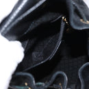 GUCCI Bamboo Backpack Suede Black Gold 003 1705 0030 Auth yk19868-27