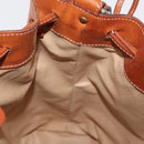 CELINE Macadam Canvas Shoulder Bag PVC Leather Brown Gold Auth yk19869-17