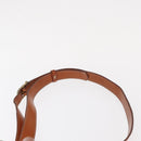 CELINE Macadam Canvas Shoulder Bag PVC Leather Brown Gold Auth yk19869-8