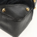 GUCCI Horsebit GG Canvas Shoulder Bag Black Gold 211966 Auth yk19873V-16